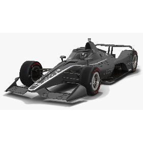Dallara DW12 Aeroscreen 2020 Speedway Race Car 3D